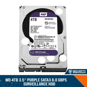 WD 4TB 3.5" Purple SATA3 6.0 Gbps Surveillance HDD