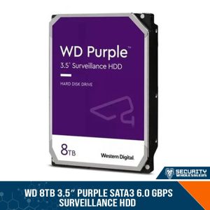 WD 8TB 3.5" Purple SATA3 6.0 Gbps Surveillance HDD