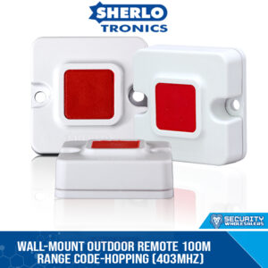 Wall-Mount Outdoor Remote 100m Range Code-Hopping (403MHz)