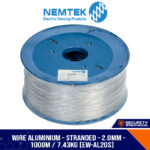 Wire ALUMINIUM - Stranded - 2.0mm - 1000m / 7.43kg [EW-AL20S]
