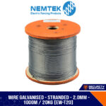 Wire GALVANISED - Stranded - 2.0mm - 1000m / 20kg [EW-T20]