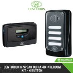 Centurion G-Speak Ultra 4G Intercom Kit - 4 Button