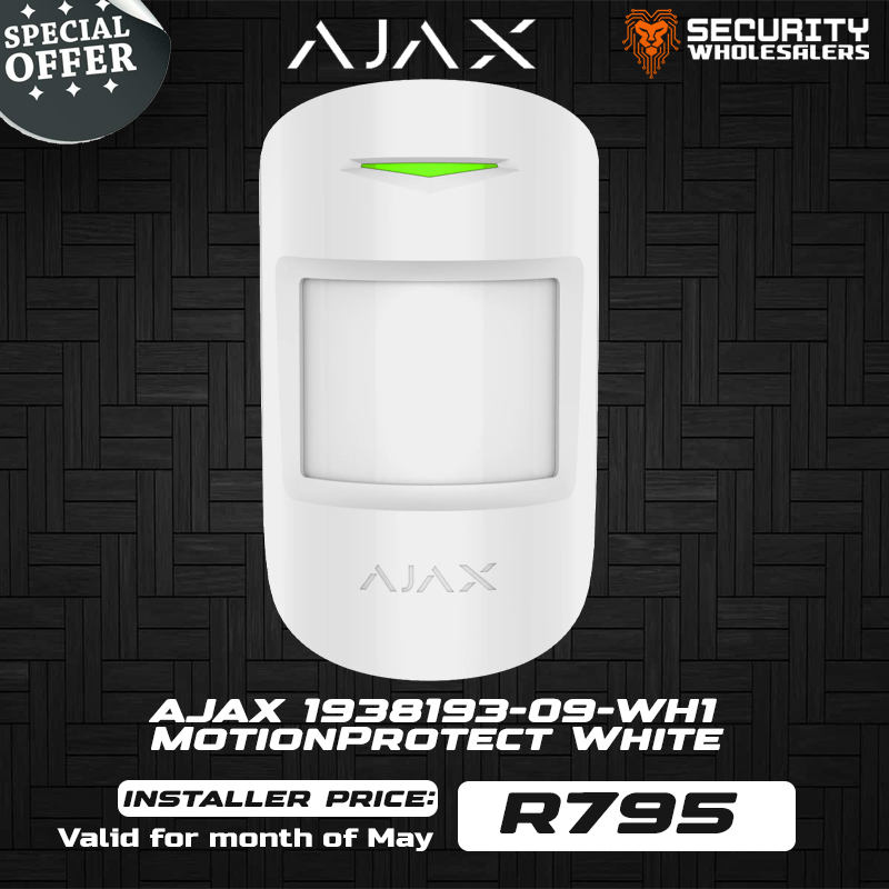 Ajax MotionProtect Wireless Pet Immune Detector White (1938193-09-WH1)