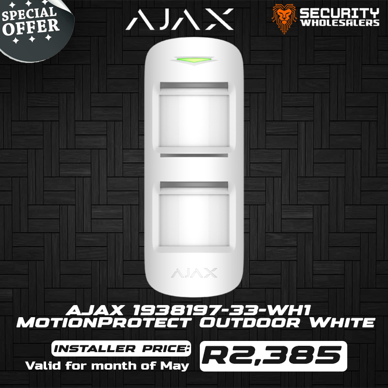 Ajax MotionProtect Wireless Outdoor Motion Detector White (1938197-33-WH1)