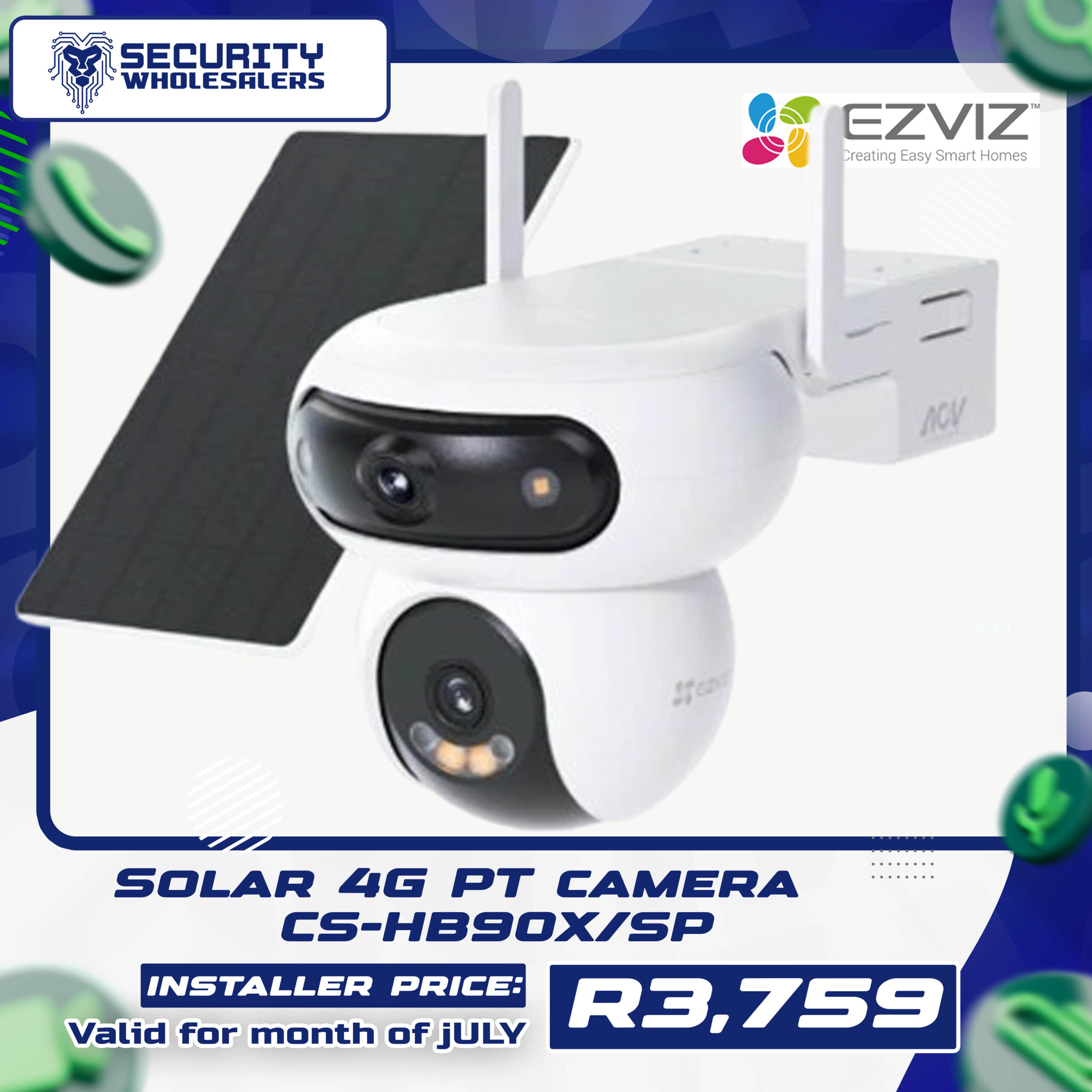 Solar 4G PT camera CS-HB90X/SP