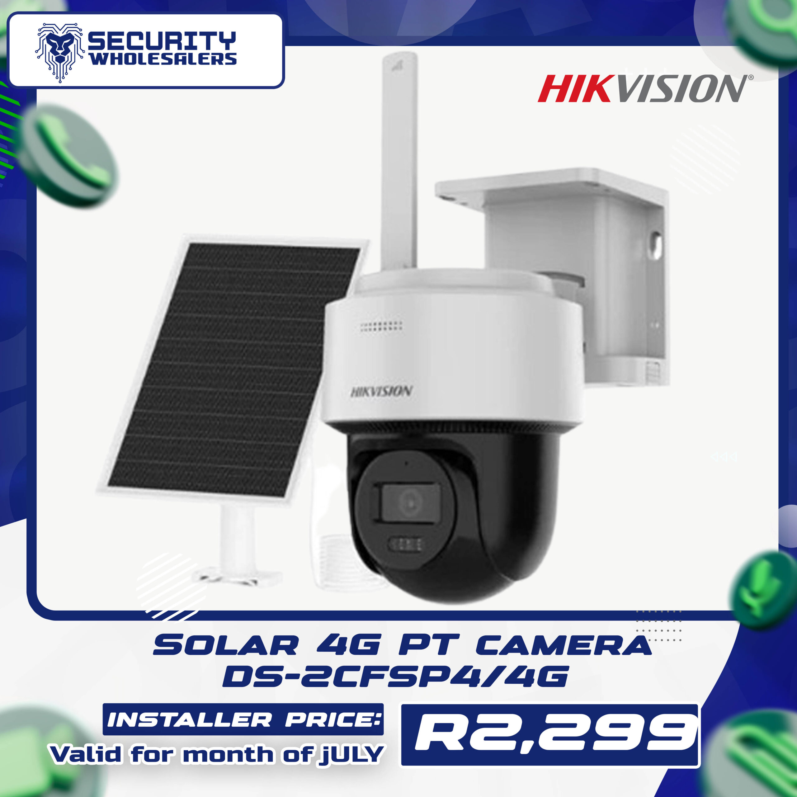 Solar 4G PT camera DS-2CFSP4/4G
