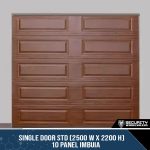 Single Door STD (2500 W x 2200 H) 10 Panel Imbuia