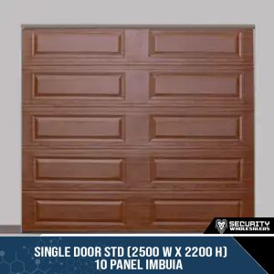 Single Door STD (2500 W x 2200 H) 10 Panel Imbuia