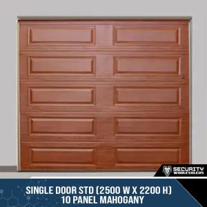 Single Door STD (2500 W x 2200 H) 10 Panel Mahogany