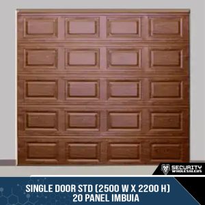 Single Door STD (2500 W x 2200 H) 20 Panel Imbuia