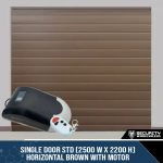 Single Door STD (2500 W x 2200 H) Horizontal Brown, Charcoal, White With Motor