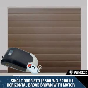 Single Door STD (2500 W x 2200 H) Horizontal Broad Brown, Charcoal, White With Motor