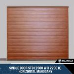 Single Door STD (2500 W x 2200 H) Horizontal Mahogany