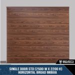 Single Door STD (2500 W x 2200 H) Horizontal Broad Imbuia