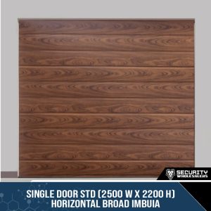 Single Door STD (2500 W x 2200 H) Horizontal Broad Imbuia