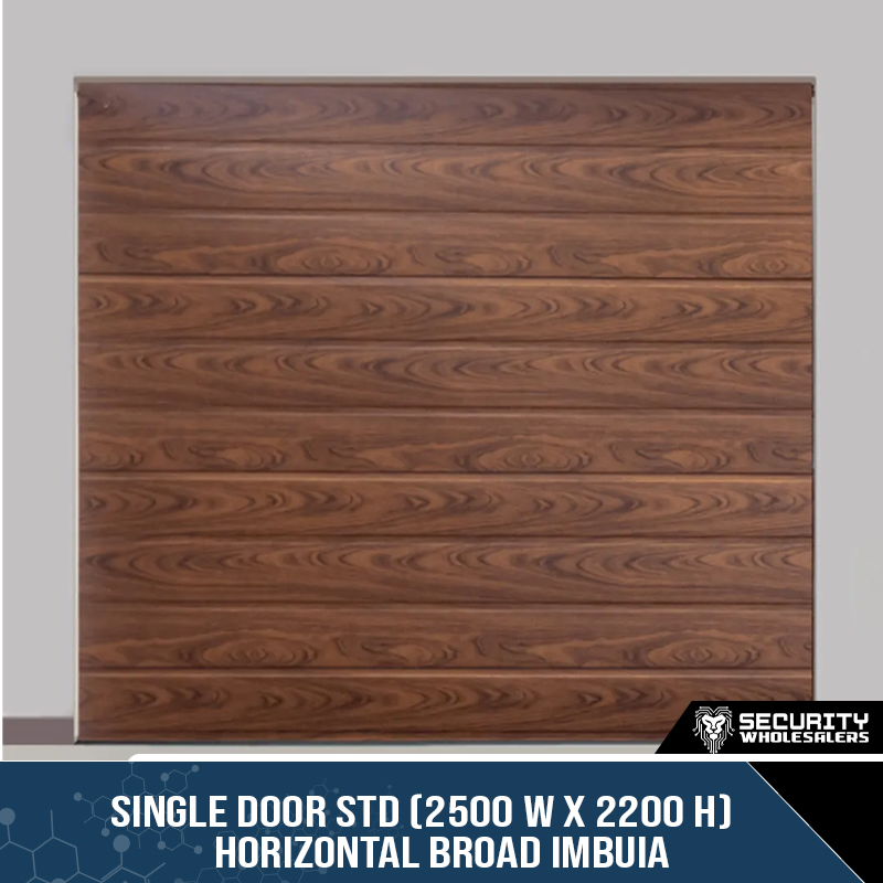 Single Door STD (2500 W x 2200 H) Horizontal Broad Imbuia