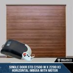 Single Door STD (2500 W x 2200 H) Horizontal Imbuia With Motor