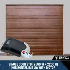Single Door STD (2500 W x 2200 H) Horizontal Imbuia With Motor