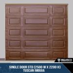 Single Door STD (2500 W x 2200 H) Tuscan Imbuia