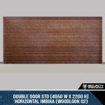 Double Door STD (4950 W x 2200 H) – Horizontal Imbuia (Woodlook 02)