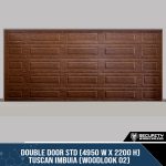 Double Door STD (4950 W x 2200 H) Tuscan Imbuia (Woodlook 02)